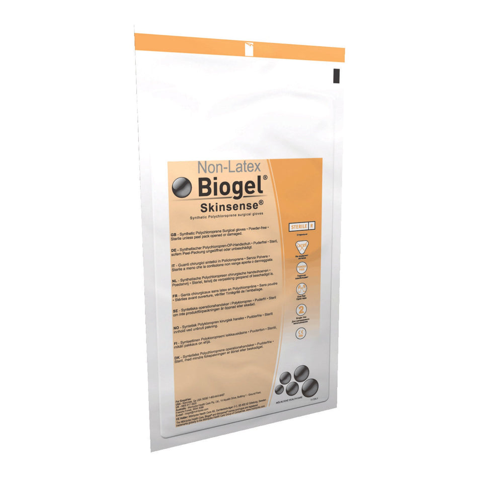 Biogel Skinsense Polyisoprene Surgical Glove, Size 6.5, Straw Color-Surgical Glove Biogel Skinsense Size 6.5 Sterile Polyisoprene Standard Cuff Length Micro-Textured Straw Not Chemo Approved