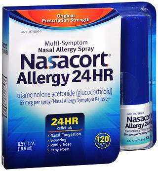 Nasacort� Triamcinolone Acetonide Allergy Relief-Allergy Relief Nasacort� 55 mcg Strength Nasal Spray 0.57 oz.