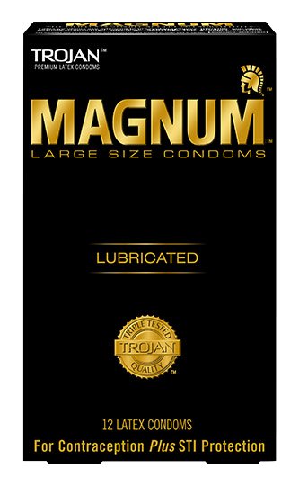 Trojan Magnum Lubricated Latex Condom, Large-"Condom Trojan Magnum Lubricated Large 1,000 per Case"