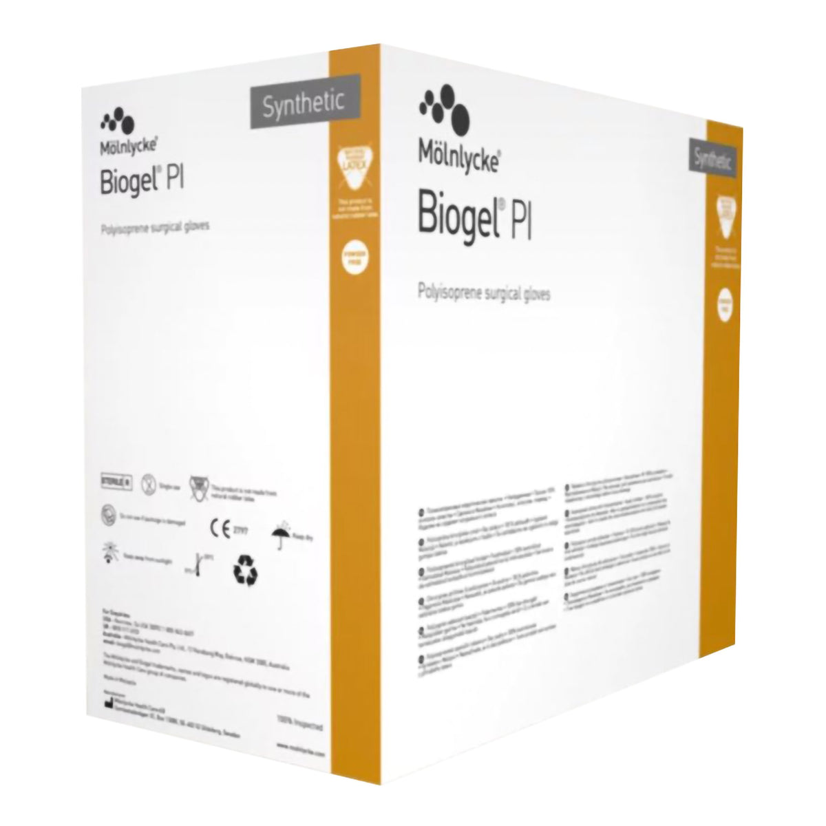 Biogel PI Polyisoprene Surgical Glove, Size 6, Straw Color-Surgical Glove Biogel PI Size 6 Sterile Polyisoprene Standard Cuff Length Micro-Textured Ivory Chemo Tested