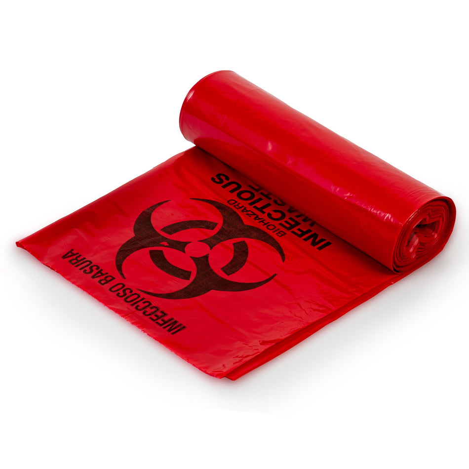 Colonial Bag Corporation Infectious Waste Bag-Infectious Waste Bag Colonial Bag 45 gal. Red Bag LLDPE 40 X 46 Inch