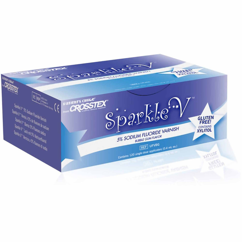 Sparkle V Fluoride Treatment-Sparkle V Fluoride Treatment 0.4 mL X 120 per Box Bubblegum Flavor