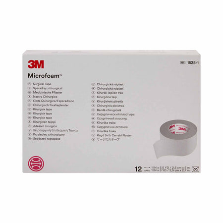 3M™ Microfoam™ Foam / Acrylic Adhesive Medical Tape, 1 Inch x 5-1/2 Yard, White - Wound Care>General Wound Care>Medical Ta...