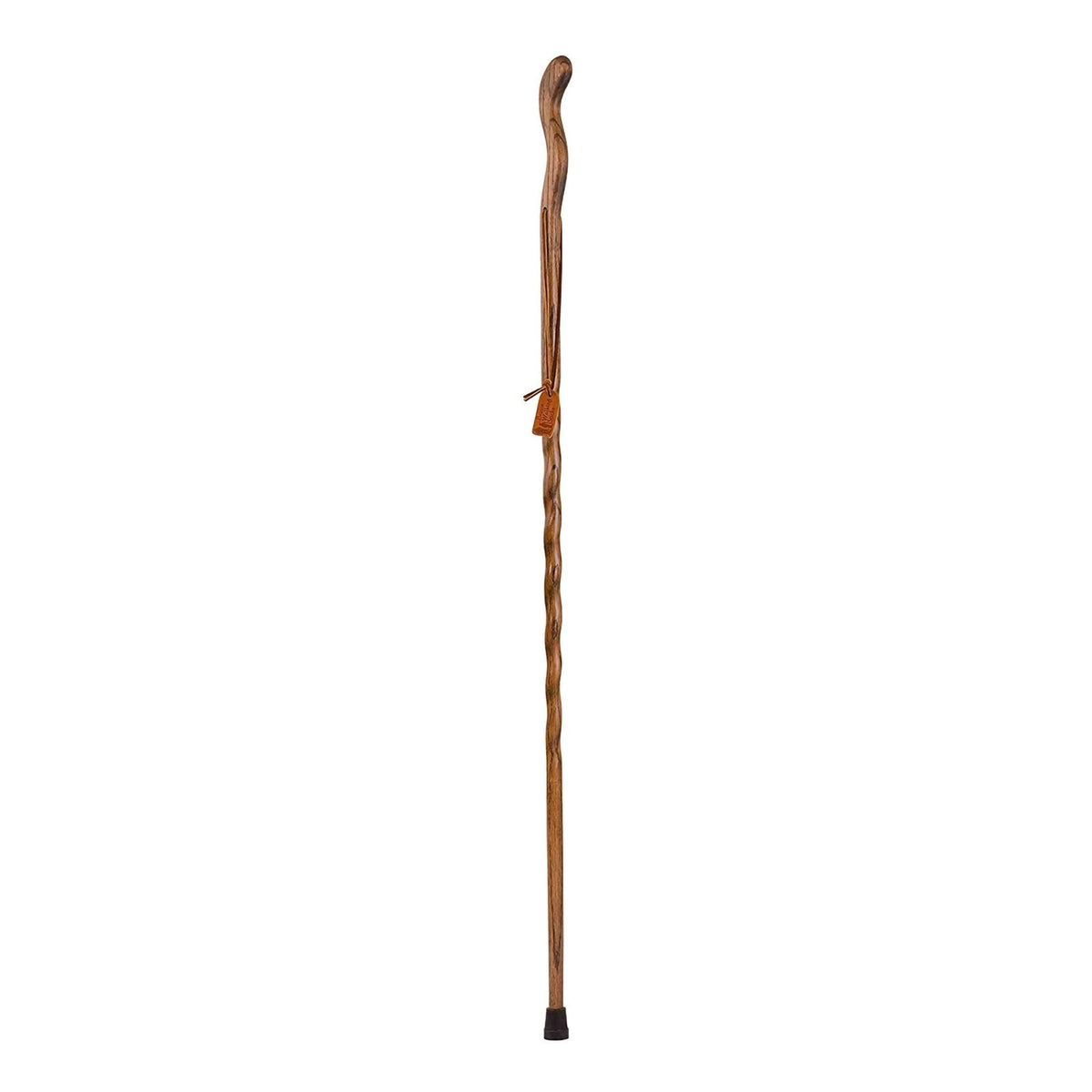 Brazos Twisted Oak Ergonomic Fitness Handcrafted Walking Stick, 48-Inch, Brown-Walking Stick Brazos Twisted Fitness Walker Wood 48 Inch Height Brown
