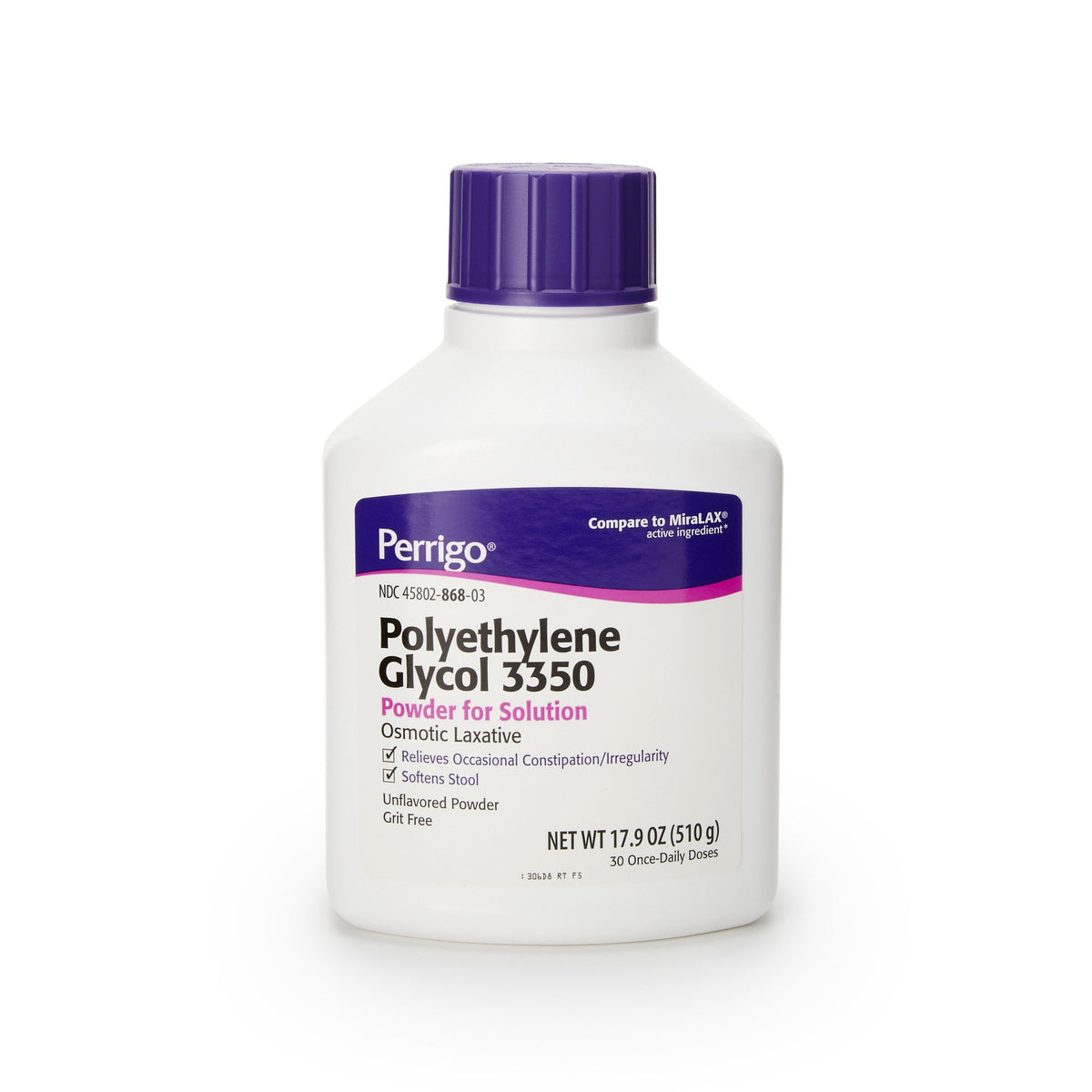 Perrigo Polyethylene Glycol Cathartic / Laxative - Pharmaceuticals>Rx>Anticonstipation Agents - Padagis US LLC