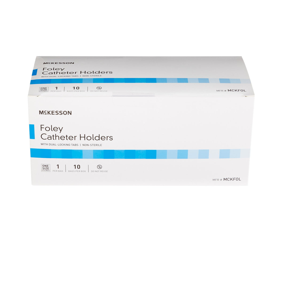 McKesson Foley Catheter Holder Leg Strap With Dual-Locking Tabs, 2 x 24 Inch-"Leg Strap McKesson 2 X 24 Inch Length, Dual-Locking Tabs, Stretch Material, Hook and Loop Closure, Nonsterile"