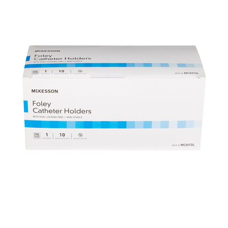 McKesson Foley Catheter Holder Leg Strap With Dual-Locking Tabs, 2 x 24 Inch-"Leg Strap McKesson 2 X 24 Inch Length, Dual-Locking Tabs, Stretch Material, Hook and Loop Closure, Nonsterile"