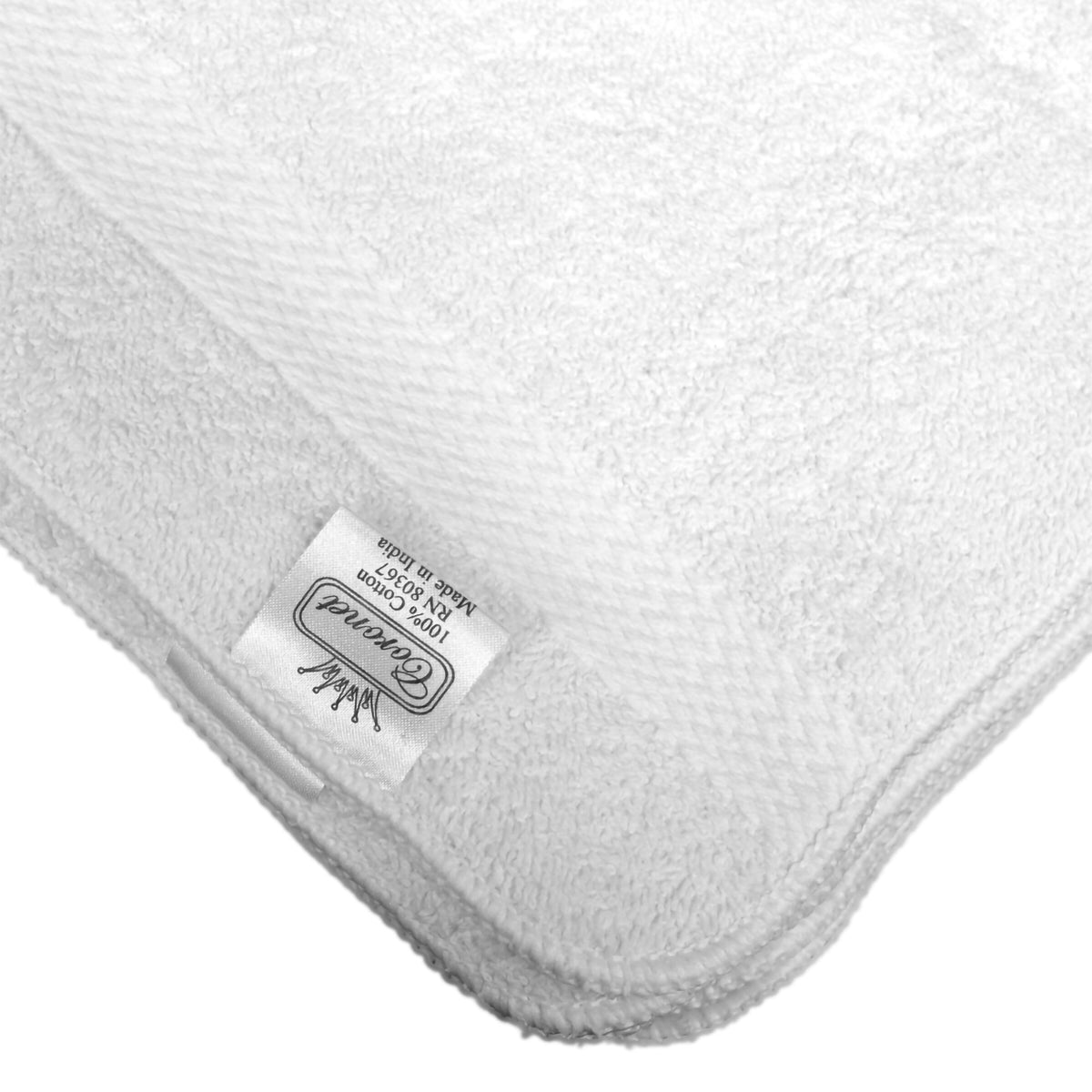 Royal Silver Basics Washcloth, 12 x 12 Inch-Washcloth Royal Silver Basics 12 X 12 Inch White Reusable