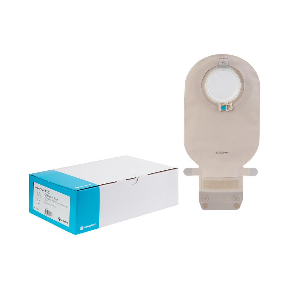 SenSura Mio Two-Piece Drainable Transparent Filtered Ostomy Pouch, Maxi Length, 50 mm Stoma-Ostomy Pouch SenSura Mio Two-Piece System Maxi Length Flat 50 mm Stoma Drainable