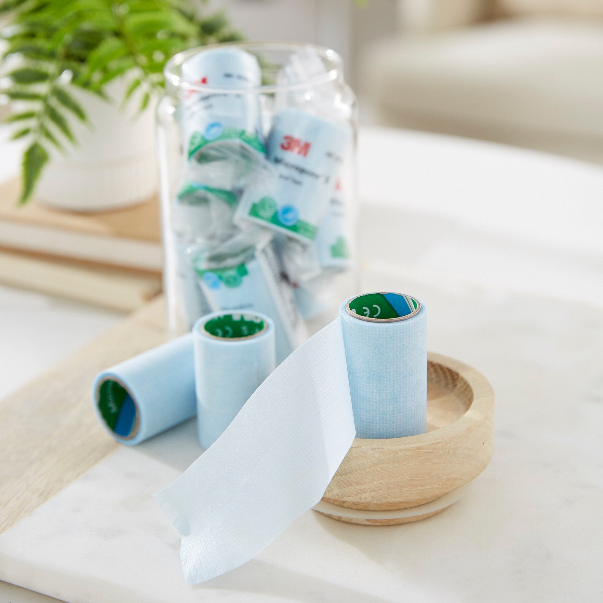3M Micropore S Silicone Medical Tape, 2 Inch x 1-1/2 Yard, Blue-Medical Tape 3M Micropore S Blue 2 Inch X 1-1/2 Yard Silicone NonSterile