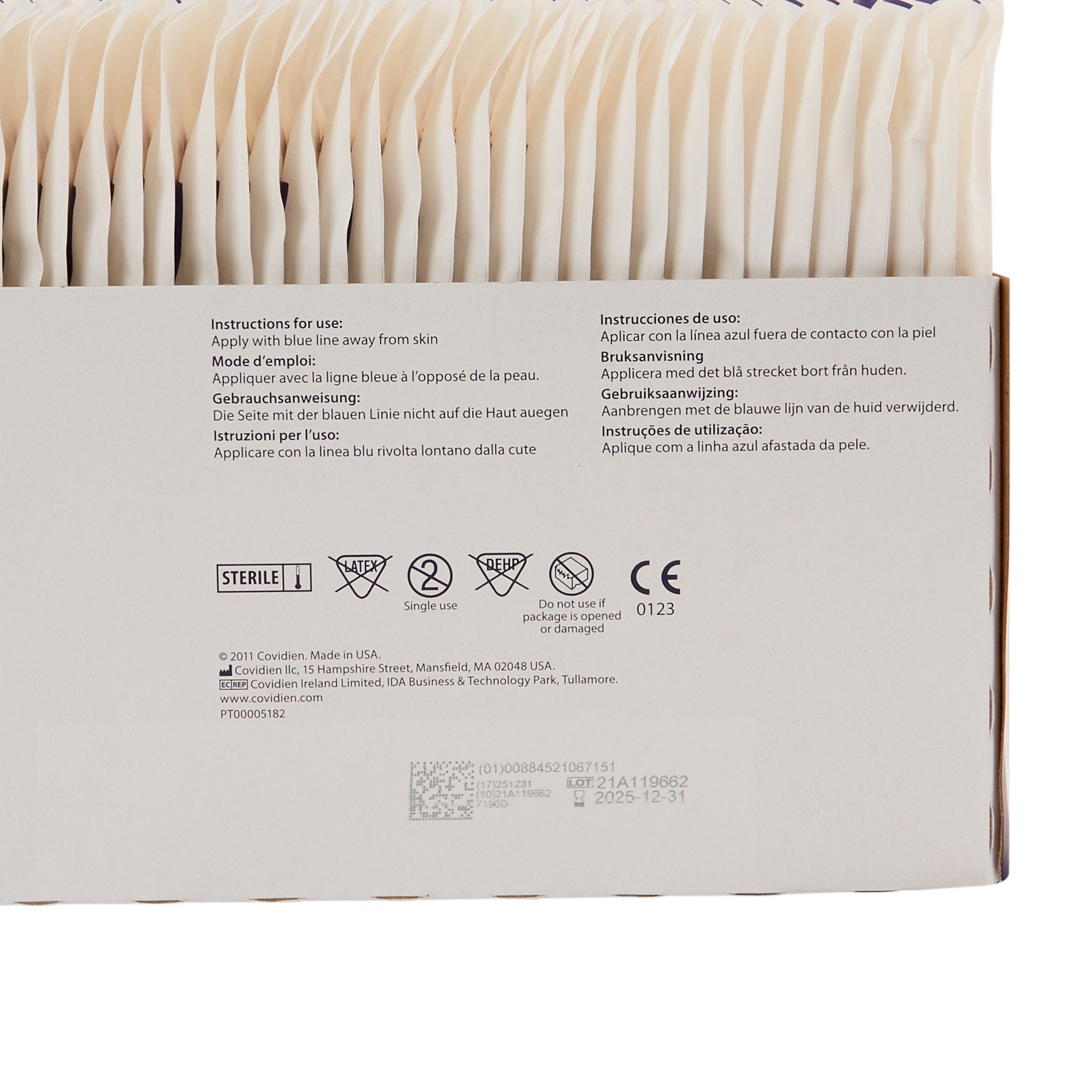 Dermacea Sterile Abdominal Pad, 5 x 9 Inch,-Abdominal Pad Dermacea 5 X 9 Inch Sterile 1 per Pack