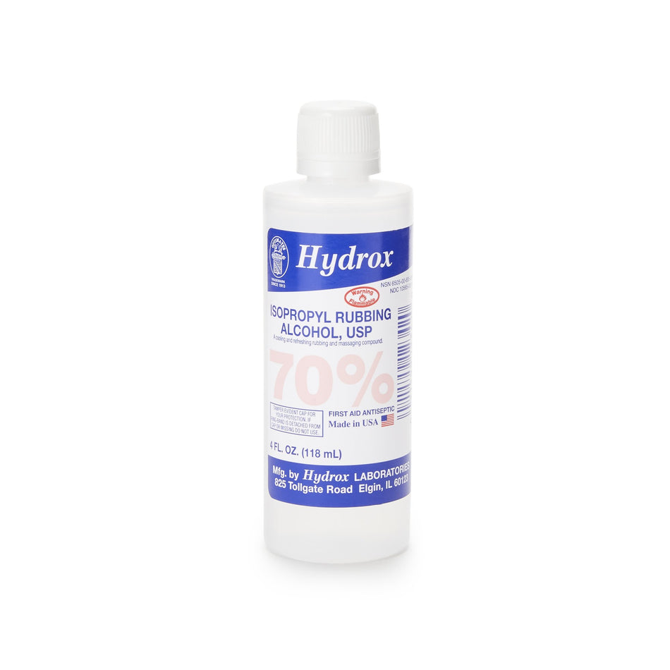 Hydrox Isopropyl Alcohol Antiseptic-Antiseptic McKesson Brand Topical Liquid 4 oz. Bottle