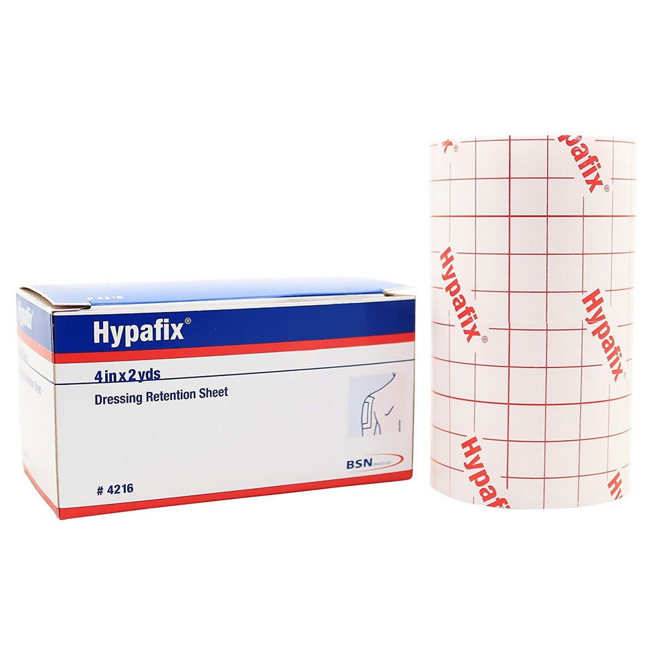 Hypafix� Nonwoven Dressing Retention Tape, 4 Inch x 2 Yard, White-Dressing Retention Tape with Liner Hypafix� White 4 Inch X 2 Yard Nonwoven Polyester NonSterile