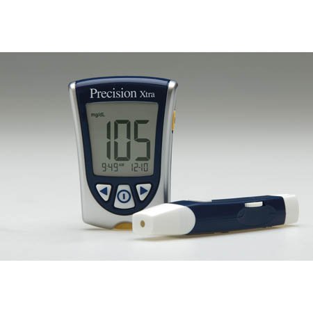 Precision Xtra Blood Glucose Meter-"Blood Glucose and Ketone Meter Precision Xtra 5 Second Glucose, 10 Second Ketones Results Stores up to 450 Results No Coding Required"
