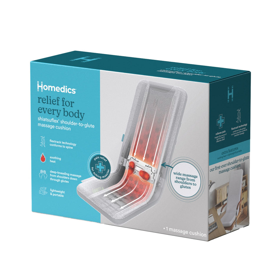 Homedics® Relief for Every Body shiatsuflex Shoulder-to-Glue Massage Cushion - Physical Therapy>Self-Help Aids - HoMedics...