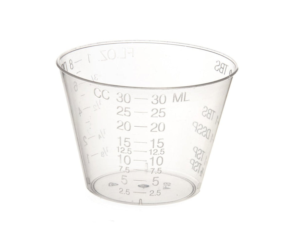 Medline Medicine Cup-Medicine Cup 1 oz. Clear Plastic Disposable NonSterile