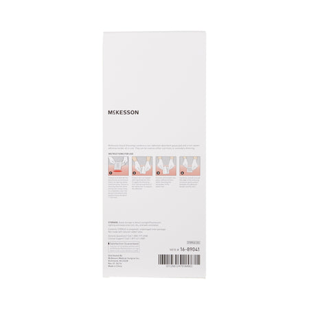 McKesson White Adhesive Dressing, 4 x 10 Inch-Island Dressing McKesson 4 X 10 Inch Rectangle Sterile