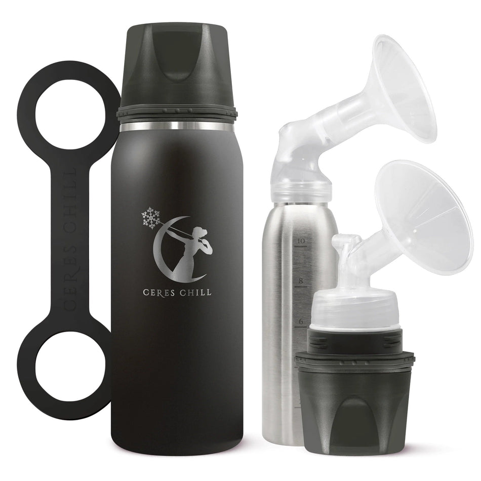 Ceres Chill OG Stainless Steel Breast Milk Chiller Container, Black - Nutritionals and Feeding Supplies>Feeding Supplies>I...