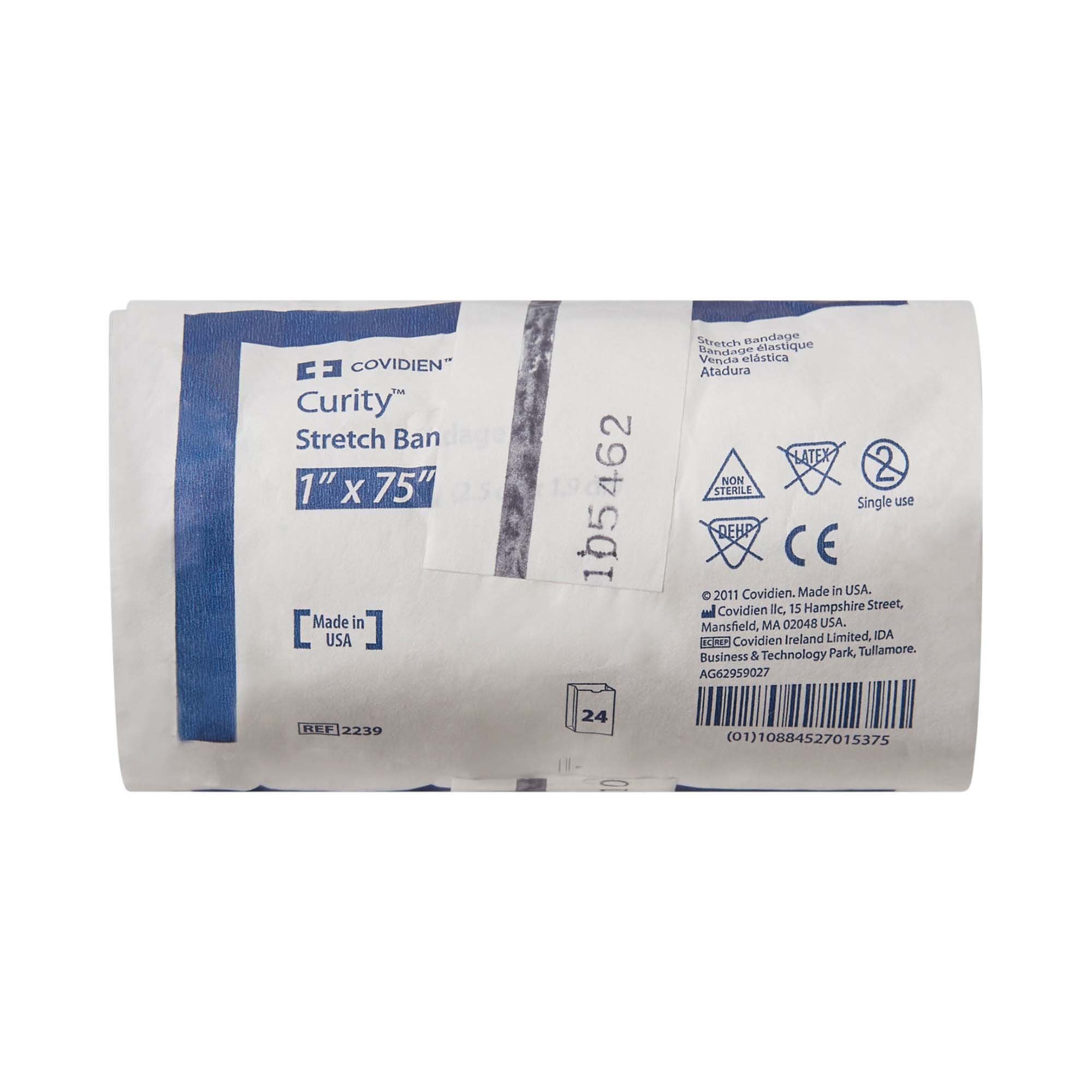 Curity Conforming Bandage, 1 x 75 Inch, 1-Ply-Conforming Bandage Curity 1 X 75 Inch 1-Ply NonSterile 24 per Pack