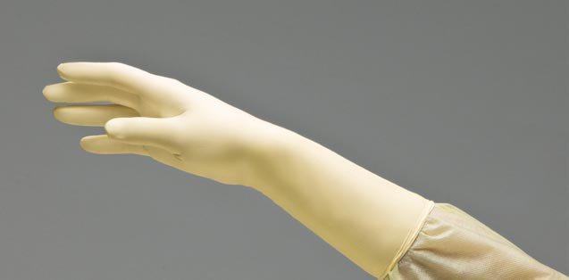 DermAssist Latex Surgical Glove, Size 8, Ivory-Surgical Glove DermAssist Size 8 Sterile Latex Standard Cuff Length Smooth Ivory Not Chemo Approved
