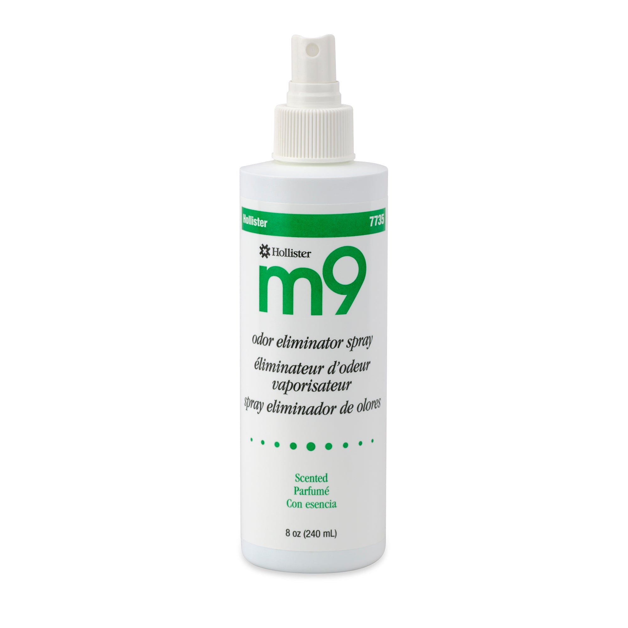 Hollister m9 Ostomy Appliance Deodorant, 8 oz, Apple Scented-Deodorizer M9 Liquid 8 oz. Bottle Green Apple Scent