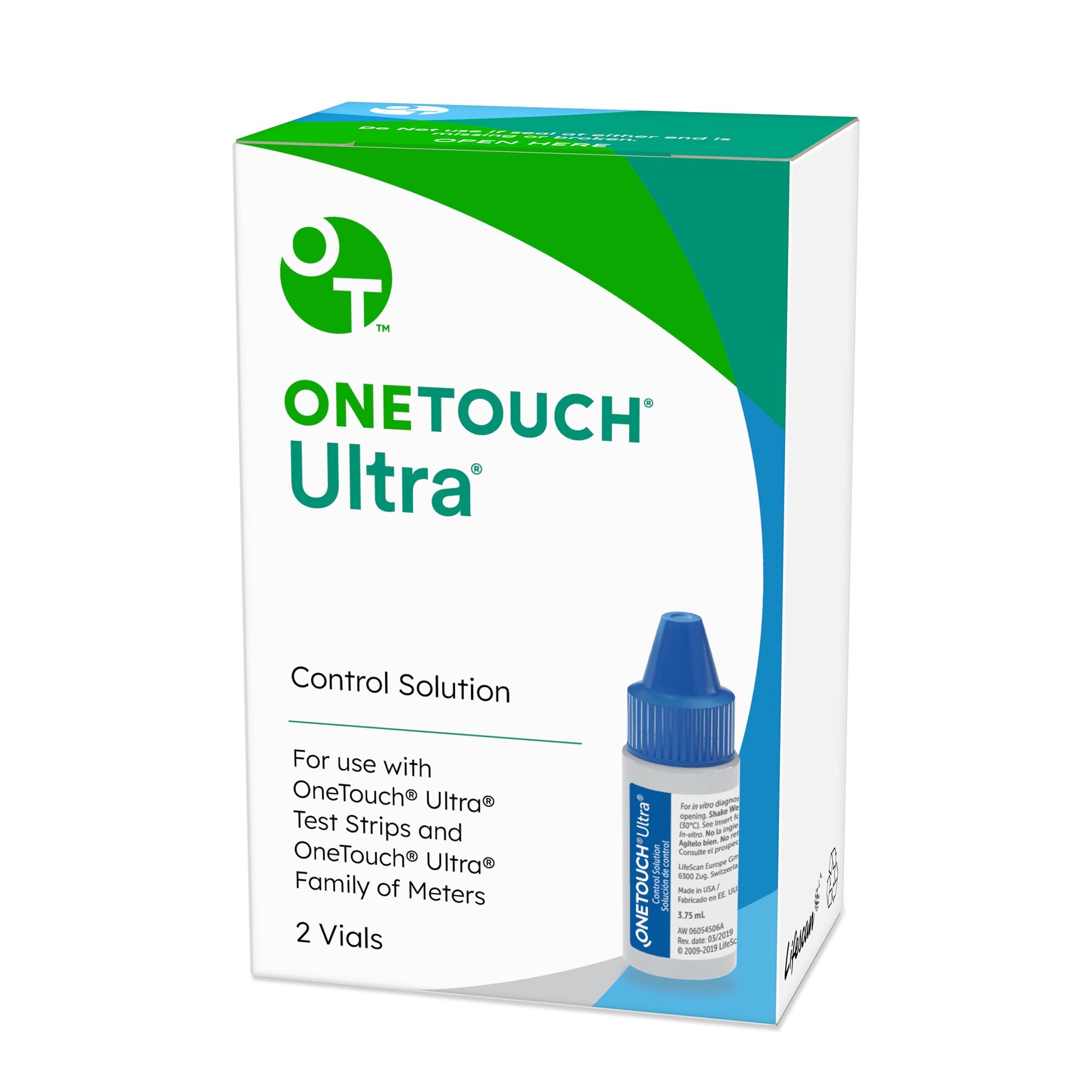 One Touch Ultra Control Solution-Blood Glucose Control Solution One Touch Ultra Level 1 & 2