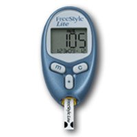 FreeStyle Lite Blood Glucose Meter Kit-Blood Glucose Meter FreeStyle Lite 5 Second Results Stores up to 400 Results No Coding Required