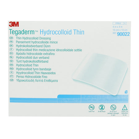 3M Tegaderm Thin Hydrocolloid Dressing, 4 x 4 Inch-Thin Hydrocolloid Dressing 3M Tegaderm Thin 4 X 4 Inch Square