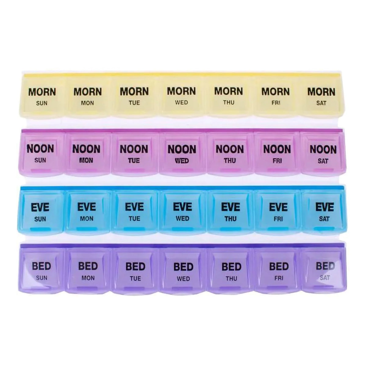 Mediplanner 7-Day, Four Times a Day Pill Organizer-Pill Organizer Mediplanner 7 Day 4 Dose