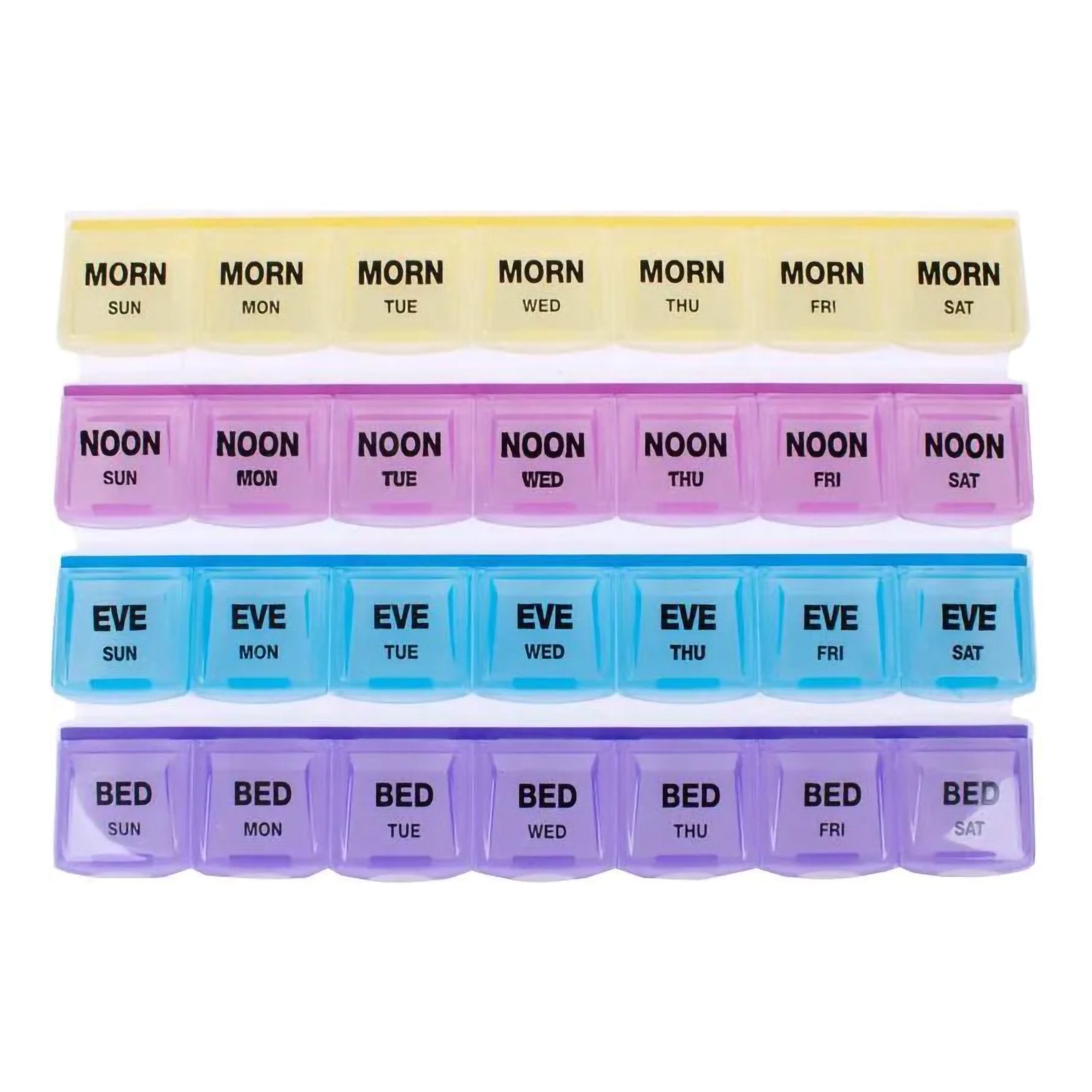 Mediplanner 7-Day, Four Times a Day Pill Organizer-Pill Organizer Mediplanner 7 Day 4 Dose