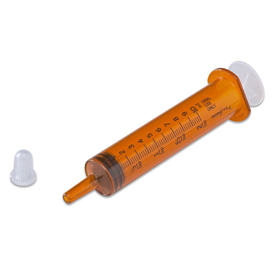 Monoject Oral Medication Syringe, 10 mL-Oral Medication Syringe Monoject 10 mL Oral Tip Without Safety