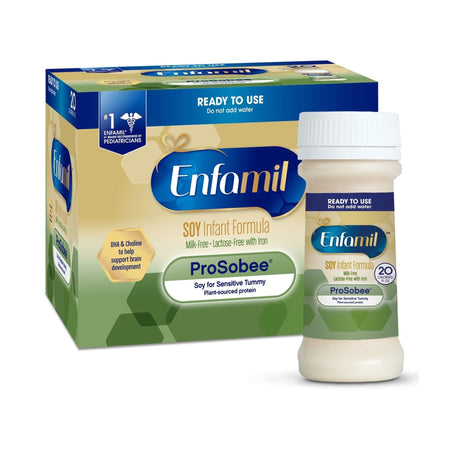 Enfamil ProSobee Infant Formula, 2 oz. Ready to Use Nursette Bottle-Infant Formula Enfamil ProSobee Unflavored 2 oz. Nursette Bottle Liquid Soy Lactose Intolerance