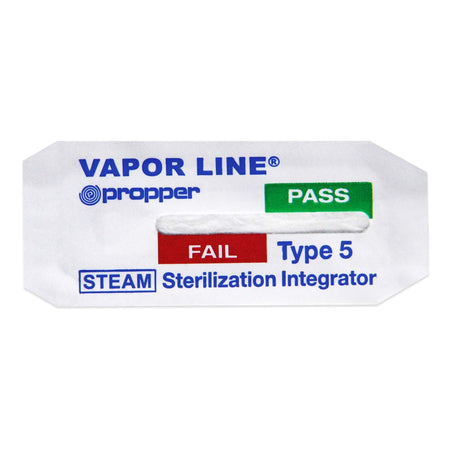 Vapor Line Sterilization Chemical Integrator Strip, 2 Inch, Class 5-Vapor Line Sterilization Chemical Integrator Strip Steam 2 Inch Length