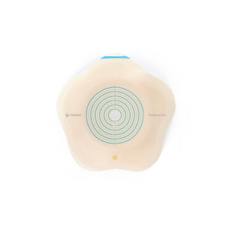 Ostomy Barrier SenSura® Mio Convex Flip Trim to Fit, Extended Wear Elastic Adhesive 70 mm Flange Yellow Code System 3/8 to 2-9/16 Inch Opening