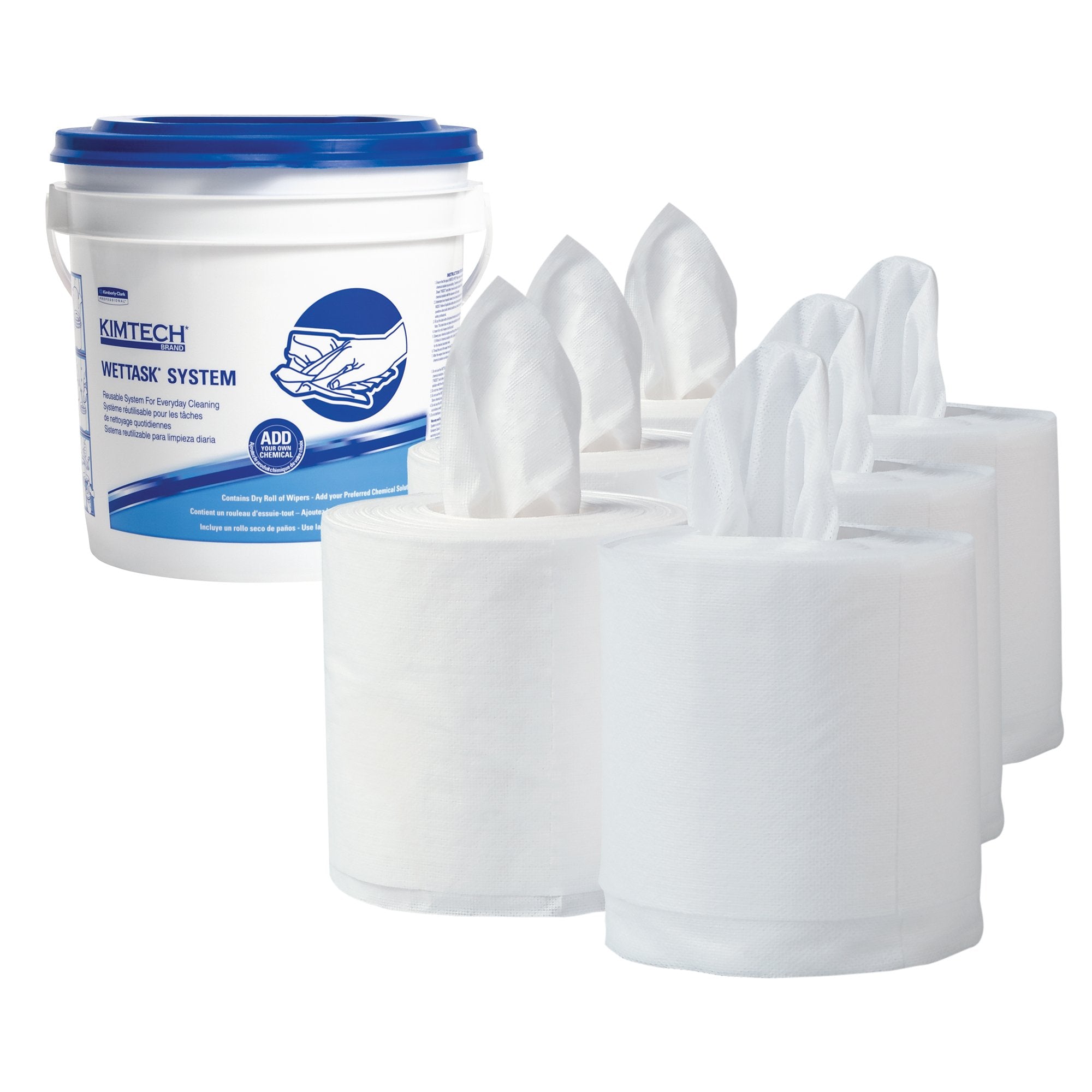 KC KIMTECH PREP* Surface Disinfectant Cleaner-Task Wipe Kimtech Prep Wettask White NonSterile Meltblown 12 X 12-1/2 Inch Disposable