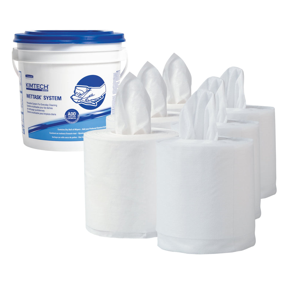 KC KIMTECH PREP* Surface Disinfectant Cleaner-Task Wipe Kimtech Prep Wettask White NonSterile Meltblown 12 X 12-1/2 Inch Disposable