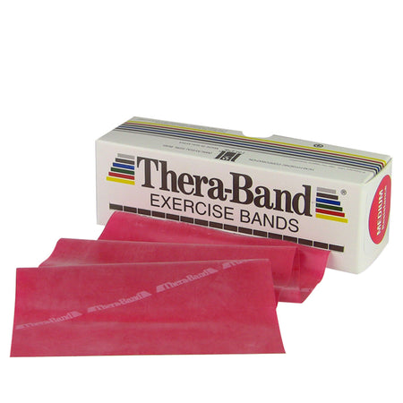 TheraBand Exercise Resistance Band, Red, 5 Inch x 6 Yard, Medium-Exercise Resistance Band TheraBand Red 5 Inch X 6 Yard Medium Resistance