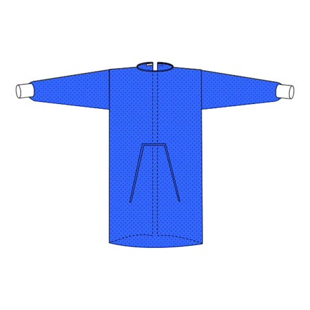 Protective Procedure Gown Welmed Large Blue NonSterile Not Rated Disposable - Apparel>Gowns>Staff Gowns - Welmed