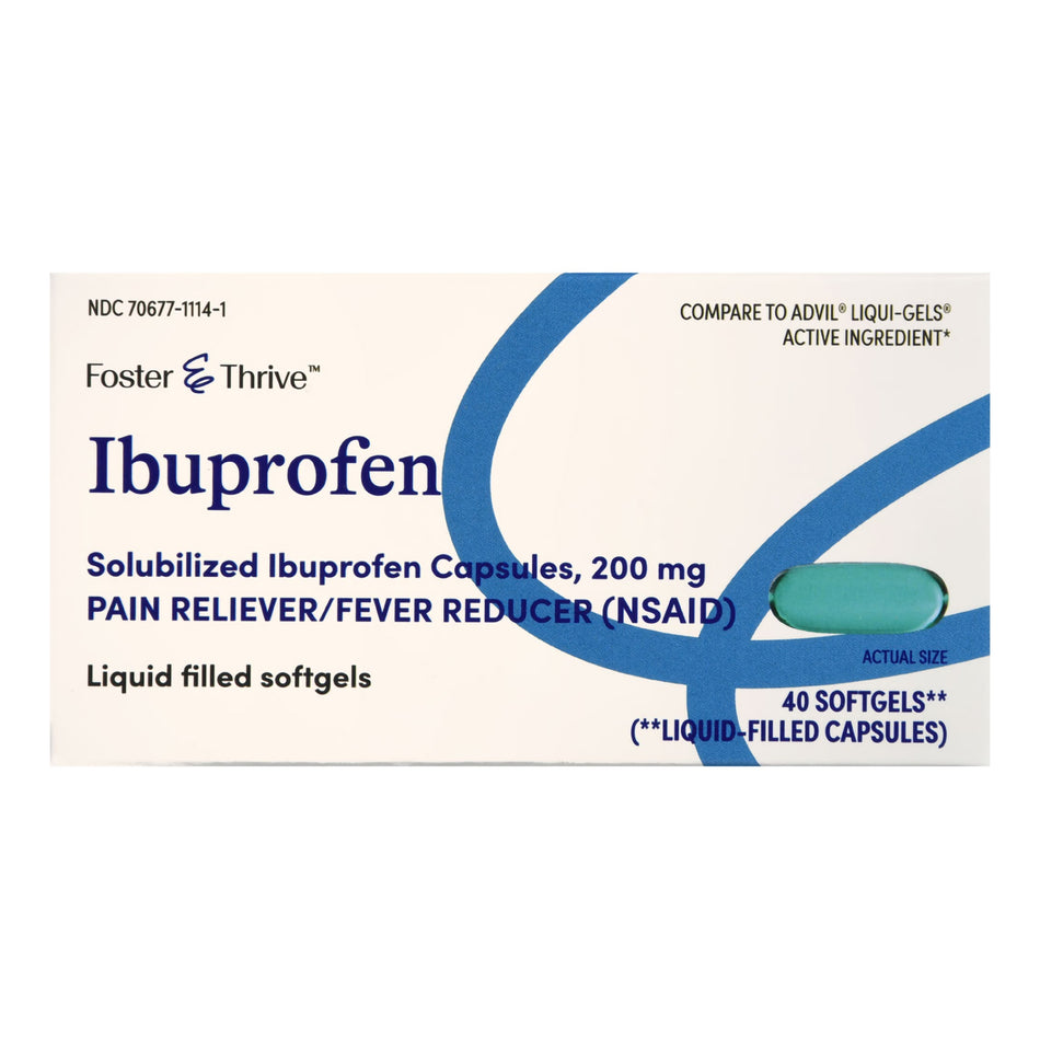 Foster & Thrive™ Ibuprofen 200 mg Softgels - Pharmaceuticals>Over the Counter>Pain Relief - McKesson Brand
