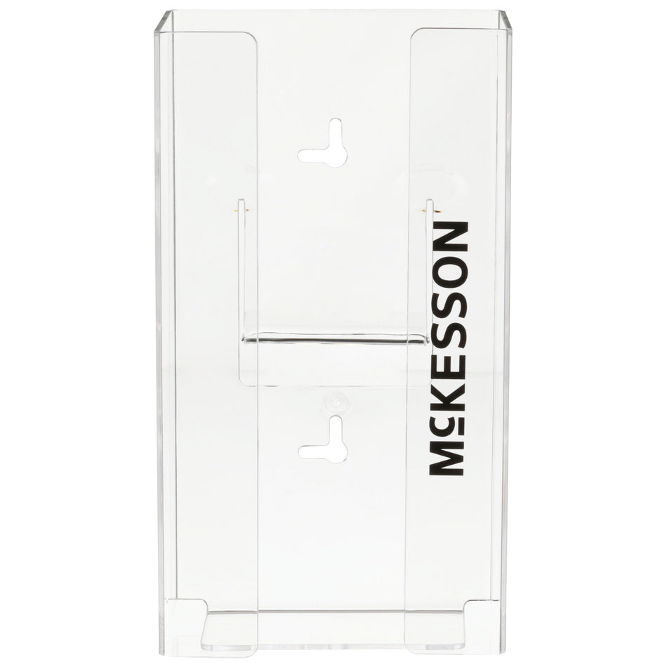 McKesson Glove Box Holder, 1-Box Capacity, Plastic-Glove Box Holder McKesson Horizontal or Vertical Mounted 1-Box Capacity Clear 4 X 5-1/2 X 10 Inch Plastic