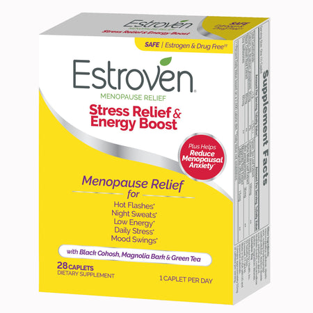 Estroven® Once Daily Menopause Relief Stress Relief & Energy Boost Caplets