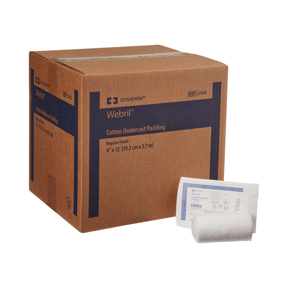 Webril White Cotton Undercast Cast Padding, 4 Inch x 4 Yard-Cast Padding Undercast Webril 4 Inch X 4 Yard Cotton Sterile