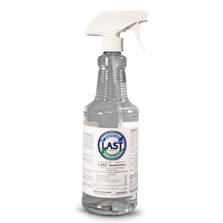 LAST Microbiostatic One-Step Surface Disinfectant Cleaner , 32-ounce pump bottle-Last Microbiostatic Surface Disinfectant Cleaner Bactericidal Manual Pump Liquid 32 oz. Bottle Scented NonSterile