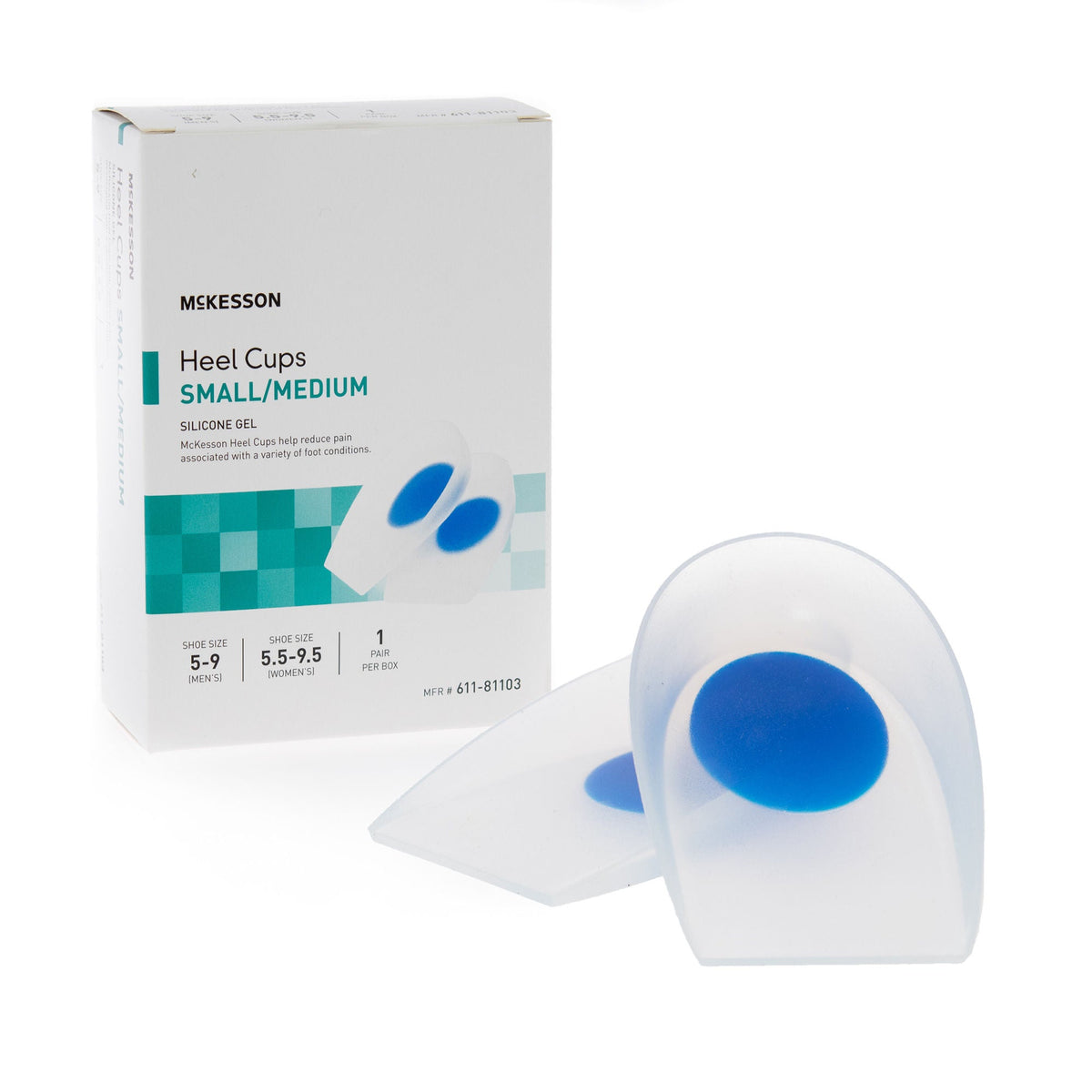 McKesson Heel Cup, Small / Medium - Orthopedic>Immobilizers, Splints and Supports>Lower Body>Shoe Inserts and Insoles - Mc...