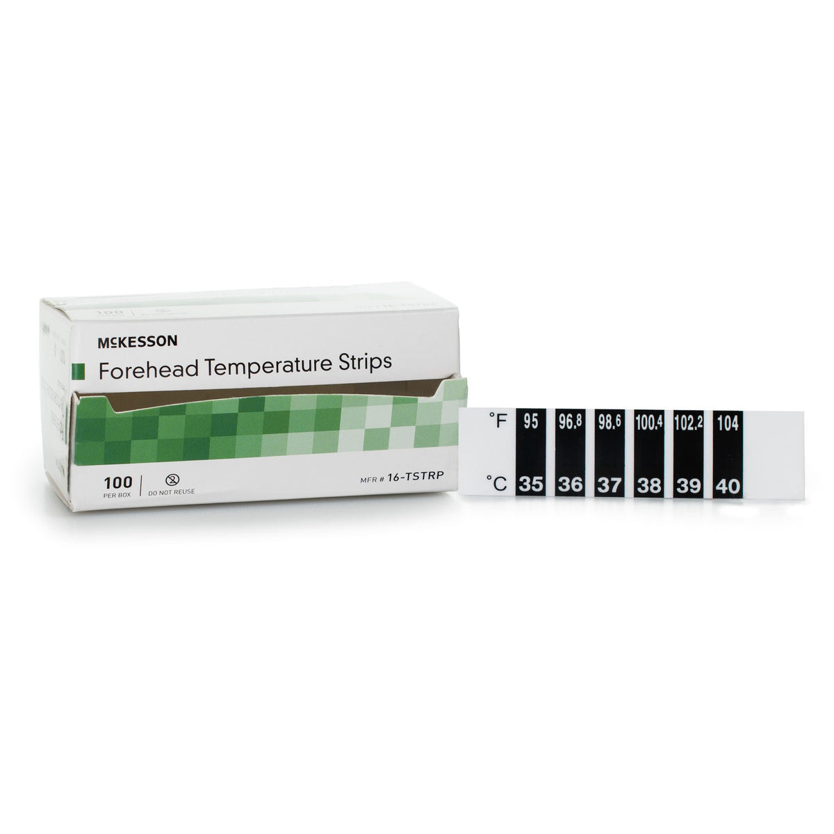 McKesson Forehead Temperature Strip - Diagnostic Instruments and Supplies>Thermometers>Disposable Thermometers - McKesson...