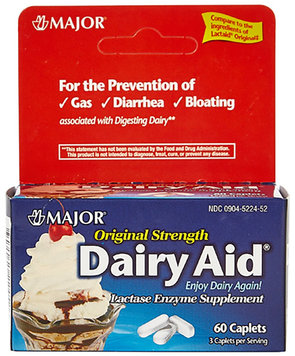 Major Lactase Enzyme Dietary Supplement-"Dietary Supplement Major Lactase Enzyme 3,000 IU Strength Capsule 60 per Bottle"