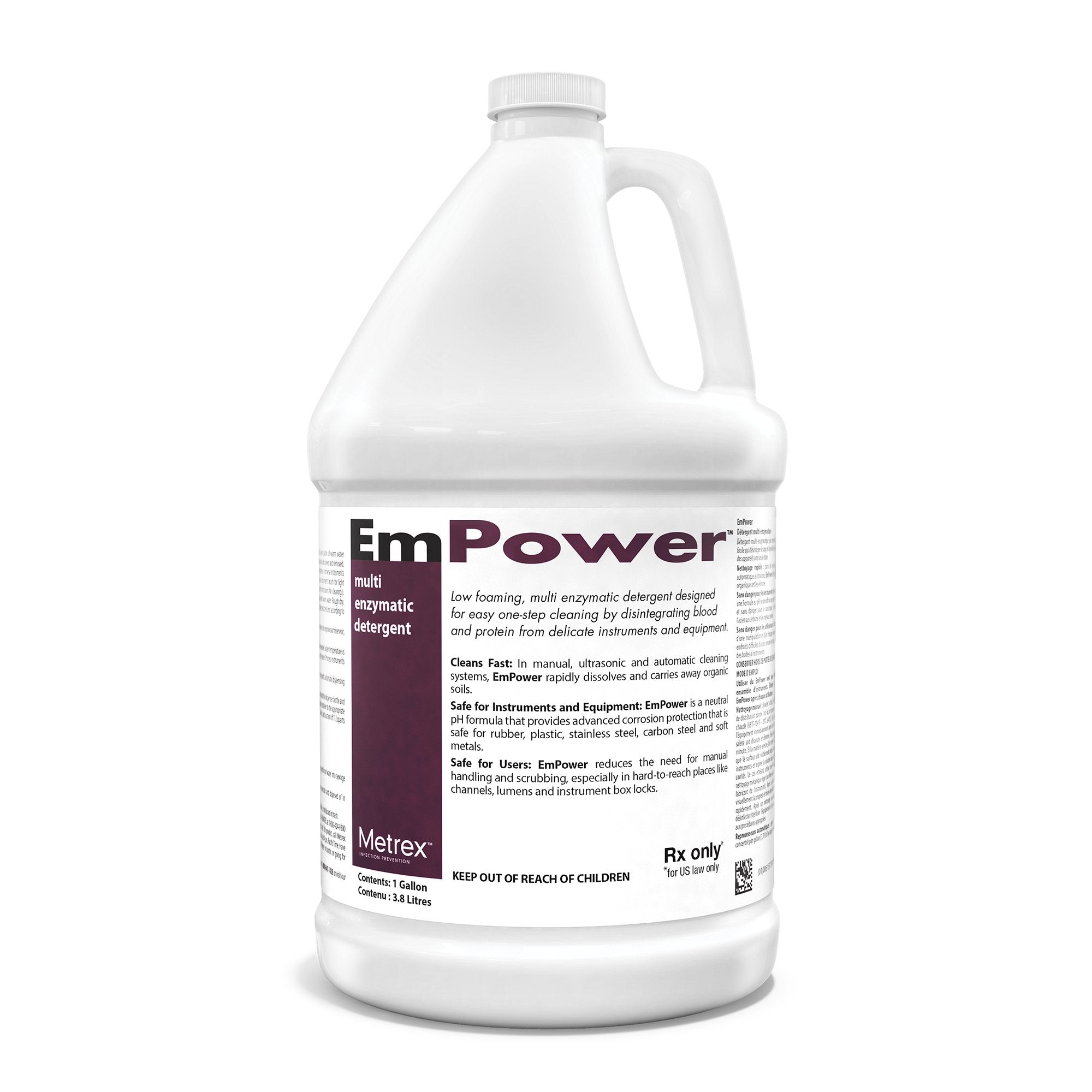 EmPower® Dual Enzymatic Instrument Detergent, 1 gal Jug - Instruments>Cleaners and Solutions>Instrument Solutions - Metrex...