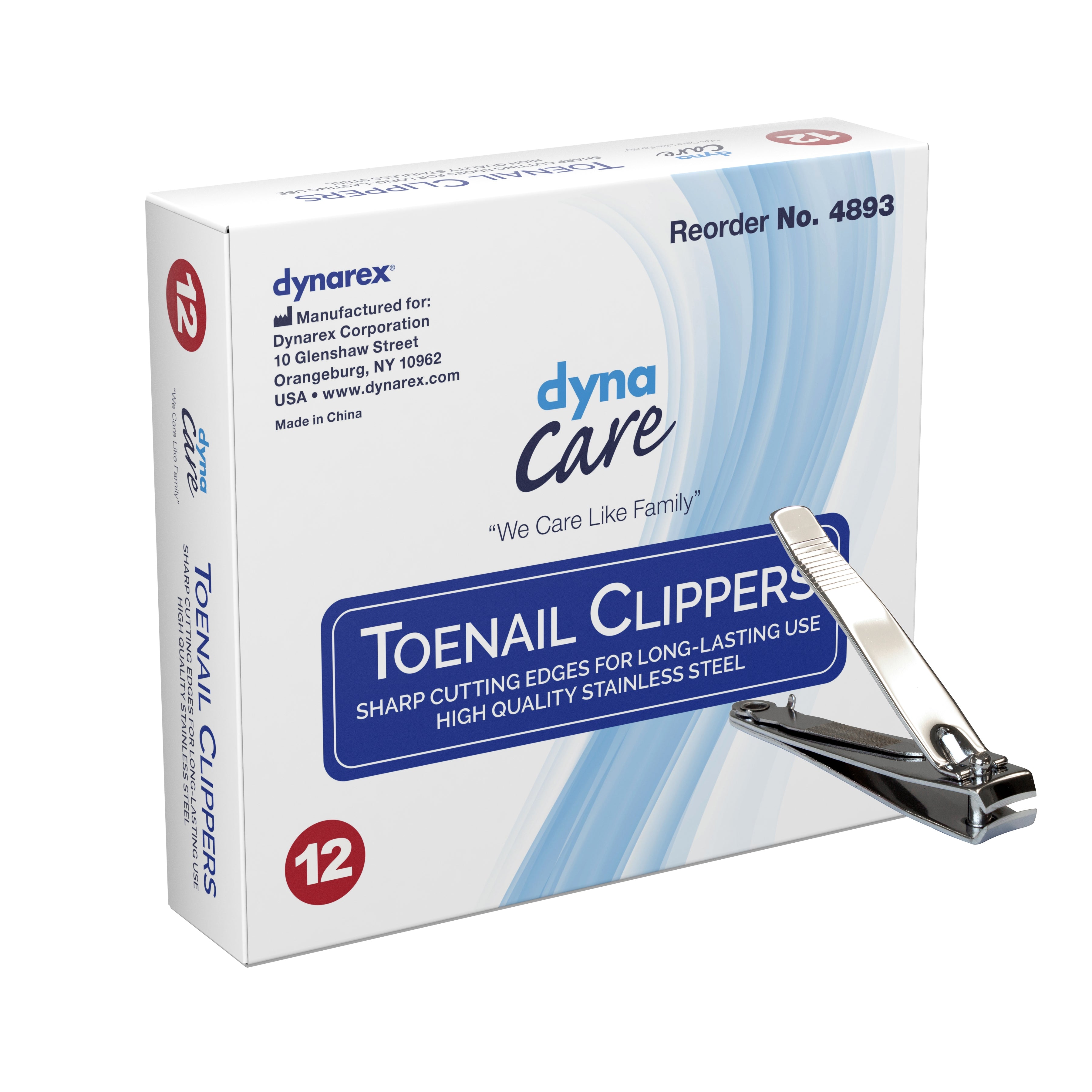 dynarex� Toenail Clippers-Toenail Clippers Dynarex� Thumb Squeeze Lever