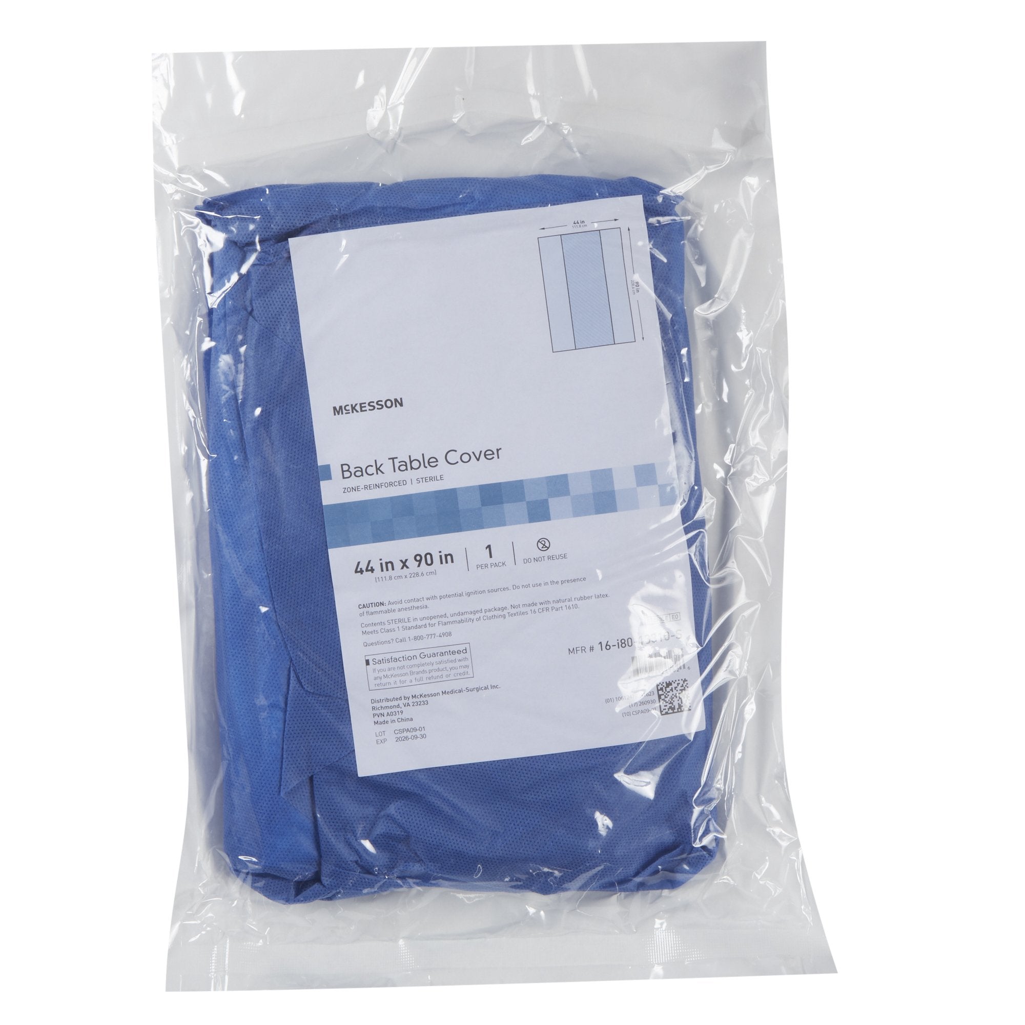 McKesson Table Drape, 44 x 90 Inch-Table Drape McKesson 44 X 90 Inch For Back Table