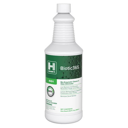 Husky 401 Biotic 365 Bio-Enzymatic Cleaner and Air Freshener, Vanilla Scent, 32 oz.-Deodorizer Husky Liquid 32 oz. Bottle Vanilla Scent